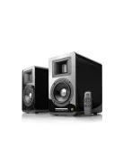 AIRPULSE A100 - Active Hi-Fi Speaker Pair with Ribbon Tweeter Hi-Res Audio Bluetooth 5.0 - matt black