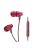BRAINWAVZ JIVE -  Stereo high quality In-Ear headphones, with Mic and COMPLY® foam eartips  - Red