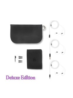   CAMPFIRE AUDIO BONNEVILLE - Single Dynamic and Triple BA Driver In-ear Monitor Earphones with Silver Plated Copper MMCX Cable - Black - Deluxe