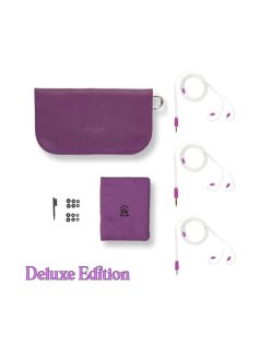   CAMPFIRE AUDIO BONNEVILLE - Single Dynamic and Triple BA Driver In-ear Monitor Earphones with Silver Plated Copper MMCX Cable - Bonneville Purple - Deluxe