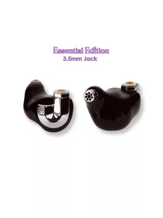  CAMPFIRE AUDIO BONNEVILLE - Single Dynamic and Triple BA Driver In-ear Monitor Earphones with Silver Plated Copper MMCX Cable - Black - Essential 3.5mm