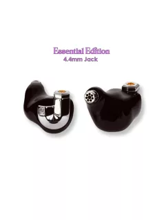  CAMPFIRE AUDIO BONNEVILLE - Single Dynamic and Triple BA Driver In-ear Monitor Earphones with Silver Plated Copper MMCX Cable - Black - Essential 4.4mm