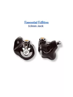   CAMPFIRE AUDIO CASCARA - Single Dynamic Driver In-ear Monitor Earphones with Silver Plated Copper MMCX Cable - Black - Essential 3.5mm