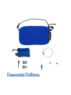   CAMPFIRE AUDIO CASCARA - Single Dynamic Driver In-ear Monitor Earphones with Silver Plated Copper MMCX Cable - Cascara Blue - Essential 3.5mm