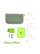 CAMPFIRE AUDIO PONDEROSA - Căști cu cinci difuzoare BA Universal In-Ear Monitor cu cablu MMCX placat cu argint - Ponderosa Verde - Deluxe