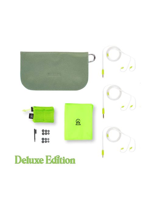 CAMPFIRE AUDIO PONDEROSA - Căști cu cinci difuzoare BA Universal In-Ear Monitor cu cablu MMCX placat cu argint - Ponderosa Verde - Deluxe