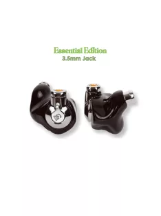   CAMPFIRE AUDIO PONDEROSA - Five BA Driver In-ear Monitor Earphones with Silver Plated Copper MMCX Cable - Black - Essential 3.5mm