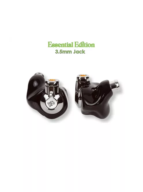 CAMPFIRE AUDIO PONDEROSA - Five BA Driver In-ear Monitor Earphones with Silver Plated Copper MMCX Cable - Black - Essential 3.5mm