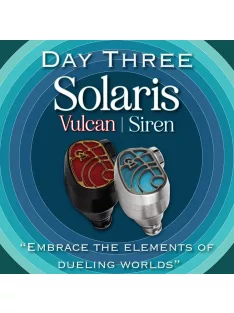   CAMPFIRE AUDIO SOLARIS SIREN - Limited Edition Triple BA and Single Dynamic Driver In-ear Monitor Earphones with Silver Plated Copper MMCX Cables
