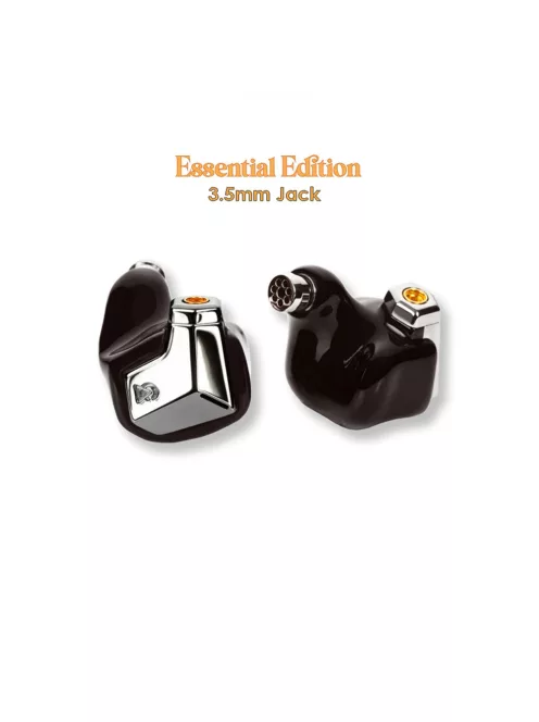 CAMPFIRE AUDIO SUPERMOON - Single Planar Magnetic Driver In-ear Monitor Earphones with Silver Plated Copper MMCX Cable - Black - Essential 3.5mm