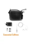 CAMPFIRE AUDIO SUPERMOON - Single Planar Magnetic Driver In-ear Monitor Earphones with Silver Plated Copper MMCX Cable - Black - Essential 3.5mm