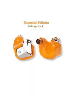   CAMPFIRE AUDIO SUPERMOON - Auricolari con driver magnetico singolo planare con cavo MMCX in rame placcato argento - Supermoon Orange - Essential 3.5mm