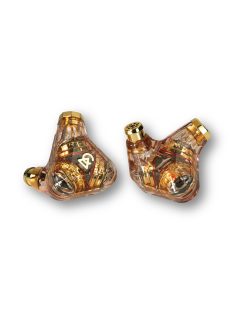   CAMPFIRE AUDIO TRIFECTA AMBER RADIANCE - Triple Dynamic Driver In-ear Monitor Earphones with MMCX Cables