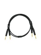 NEUTRINO TRS (M) - TRS (M) CABLE - HiFi Mogami Interconnect Cable Pair with Gold Neutrik 6.35mm TRS Male Connectors - 3m