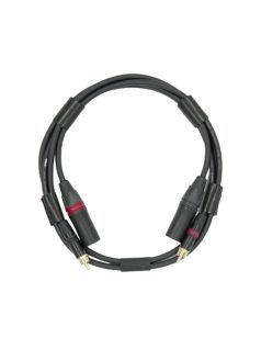   NEUTRINO XLR (F) - RCA (M) CABLE - HiFi Mogami Interconnect Cable Pair with Gold Neutrik XLR Female to RCA Male Connectors - 2m
