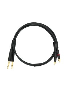   NEUTRINO TRS (M) - RCA (M) CABLE - HiFi Mogami Interconnect Cable Pair with Gold Neutrik 6.35mm TRS Male to RCA Male Connectors - 3m