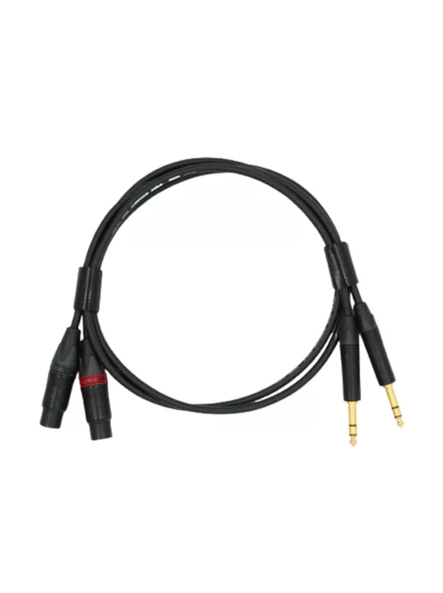 NEUTRINO TRS (M) - XLR (F) CABLE - HiFi Mogami Analogue Microphone Interconnect Cable Pair with Gold Neutrik 6.35mm TRS Male to XLR Female Connectors - 0,3m