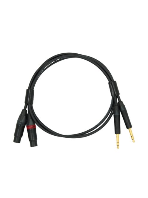NEUTRINO TRS (M) - XLR (F) CABLE - HiFi Mogami Analogue Microphone Interconnect Cable Pair with Gold Neutrik 6.35mm TRS Male to XLR Female Connectors - 0,5m