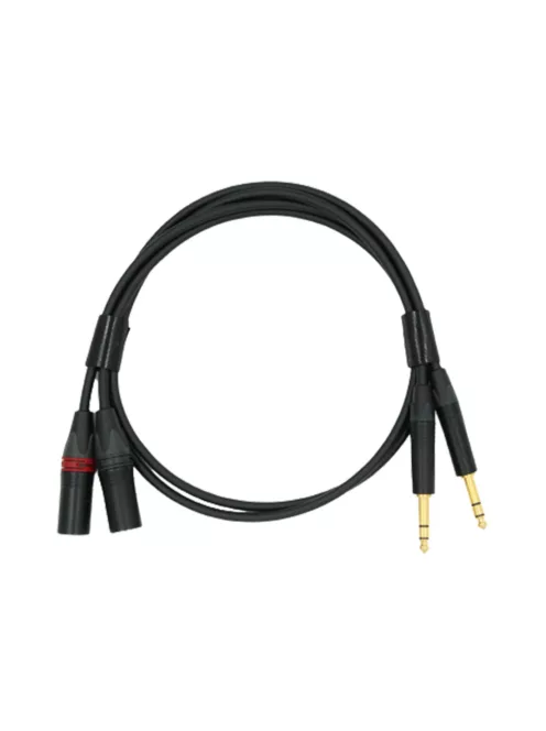 NEUTRINO TRS (M) - XLR (M) KABEL - HiFi Mogami Interconnect Kabel Paar mit Gold Neutrik 6,35mm TRS Stecker auf XLR Stecker - 0,75m