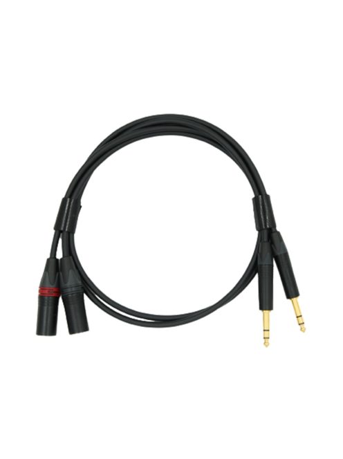 NEUTRINO TRS (M) - XLR (M) CABLE - HiFi Mogami Interconnect Cable Pair with Gold Neutrik 6.35mm TRS Male to XLR Male Connectors - 5m