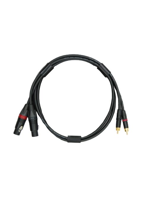 NEUTRINO XLR (F) - RCA (M) CABLE - HiFi Mogami Interconnect Cable Pair with Gold Neutrik XLR Female to RCA Male Connectors - 1,5m