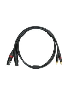   NEUTRINO XLR (F) - RCA (M) CABLE - HiFi Mogami Interconnect Cable Pair with Gold Neutrik XLR Female to RCA Male Connectors - 5m