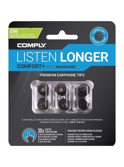 COMPLY COMFORT PLUS TSX-200 - Memory Foam Earbud Tips - ASST