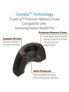 COMPLY TRUEGRIP PREMIUM FOR SAMSUNG GALAXY BUDS3 PRO & BUDS4 PRO - Memory Foam Ear Tips for Samsung Galaxy Buds3 Pro and Buds4 Pro - S