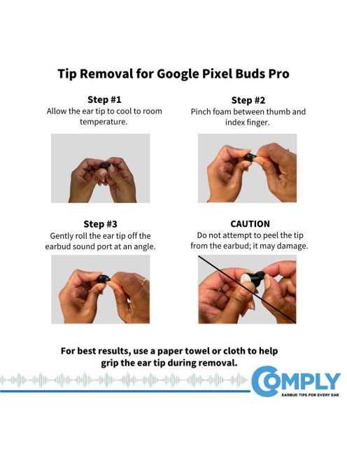COMPLY TRUEGRIP FOR GOOGLE PIXEL BUDS PRO - Memory Foam Ear Tips for Google Pixel Buds Pro - ASST