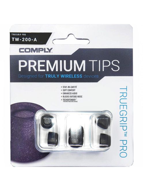 COMPLY TRUEGRIP PRO TW-200-A - Memory Foam Earbud Tips for TWS - M