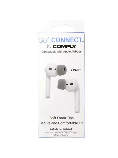 COMPLY SOFTCONNECT FÜR AIRPODS - Ohrstöpsel aus Memory-Schaum mit Adapter -
