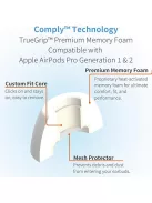 COMPLY TRUEGRIP PREMIUM FOR APPLE AIRPODS PRO GEN 1&2 - Memory Foam Ear Tips for Apple AirPods Pro Gen 1&2 - L