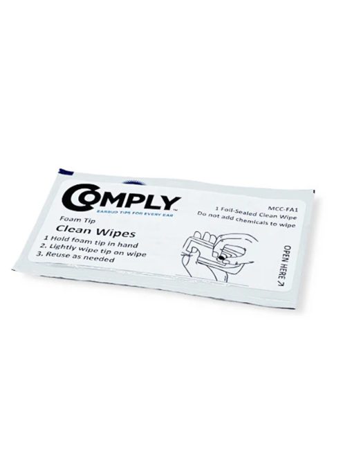 COMPLY FOAM EAR TIP CLEANING WIPE - Dry Cleaning Wipe for Foam Ear Tips