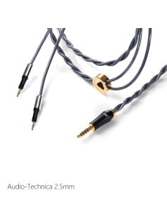   DD HIFI BC150B 2.5mm AUDIO-TECHNICA - Balanced Silver Headphone Cable with 4.4mm Connector - 145cm