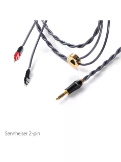   DD HIFI BC150B 2-PIN - Balanced Silver Headphone Cable with 4.4mm Connector - 145cm