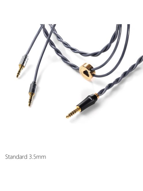 DD HIFI BC150B 3.5mm STANDARD - Balanced Silver Headphone Cable with 4.4mm Connector - 145cm