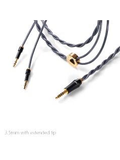   DD HIFI BC150B 3.5mm EXTENDED - Balanced Silver Headphone Cable with 4.4mm Connector - 195cm
