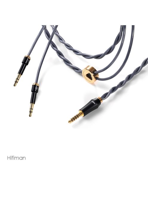 DD HIFI BC150B 3.5mm HiFiMan - Balanced Silver Headphone Cable with 4.4mm Connector - 145cm