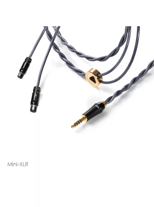 DD HIFI BC150B 490 MINI-XLR 4-PIN - Balanced Silver Headphone Cable with 4.4mm Connector. - 295cm