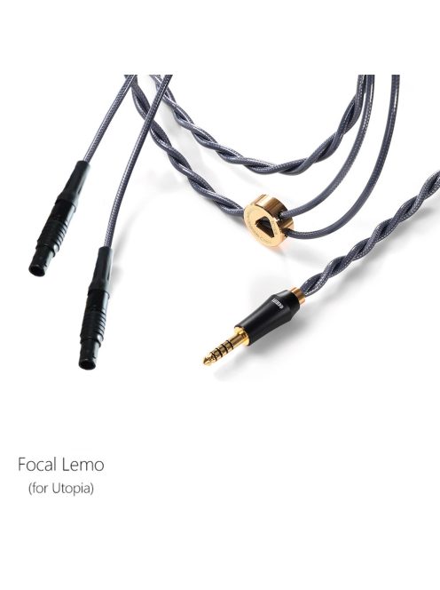 DD HIFI BC150B FOCAL LEMO - Balanced Silver Headphone Cable with 4.4mm Connector. - 195cm