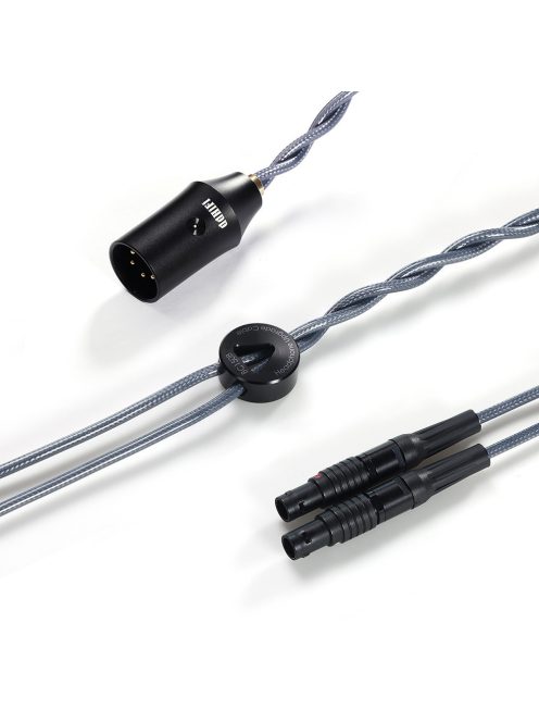 DD HIFI BC150XLR FOCAL LEMO - Balanced Silver Headphone Cable with 4-Pin XLR Connector - 195cm