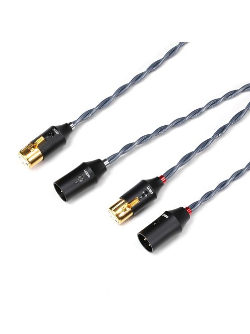 DD HIFI BC30XLR - Balanced Stereo Sginal Cable Pair with XLR Male to XLR Female Connectors - 75cm