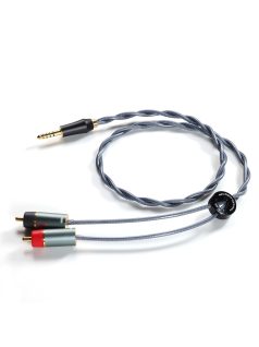   DD HIFI RC40A - 4,4mm MALE to 2x RCA MALE Stereo Signal Cable - 60cm