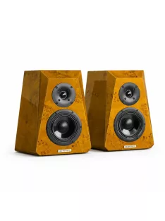   DENAFRIPS NEPTUNE - Two-Way Passive Bookshelf Speaker Pair - Amber
