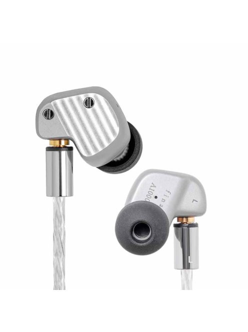FINAL AUDIO A10000 - Single Dynamic Driver Premium In-ear Monitor Earphones with Silver Plated MMCX Cable
