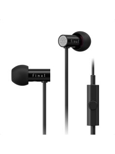   FINAL AUDIO E2000C - Single Dynamic Driver In-ear Earphones with Mic - Black