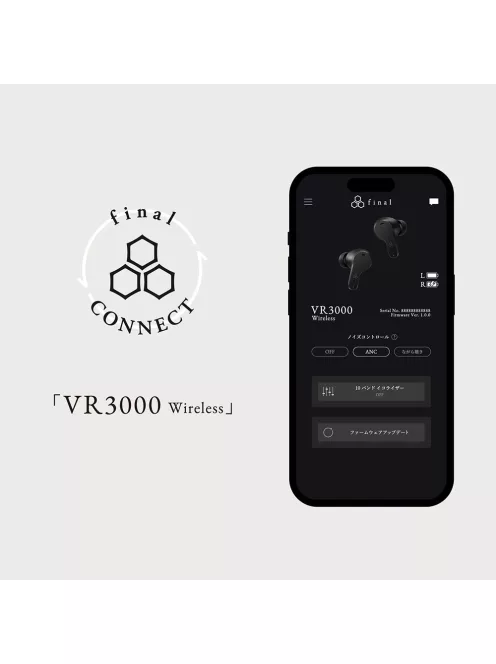 FINAL AUDIO VR3000 WIRELESS - Truly Wireless (TWS) In-ear earbuds ANC Bluetooth 5.2 IPX5