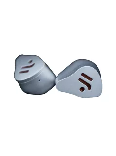   FOSI AUDIO IM4 - Open-Back In-Ear Monitor with Dynamic Driver and 2-Pin to 3.5mm 5N OFC Copper Cable - Silver