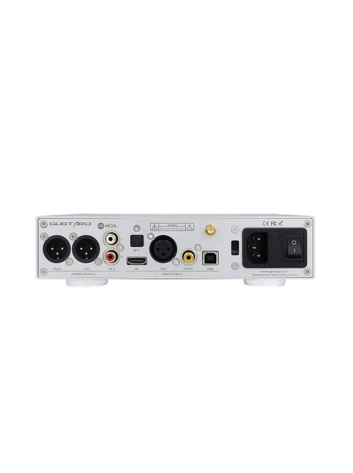 GUSTARD X16 - Desktop MQA DAC with Bluetooth 5 Connectivity 32bit 768kHz DSD512 - Silver