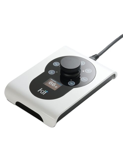 KII AUDIO CONTROL – Lautstärke- und Eingangscontroller-Gerät für Kii-Lautsprecher mit OLED-Bildschirm – FineTouch White